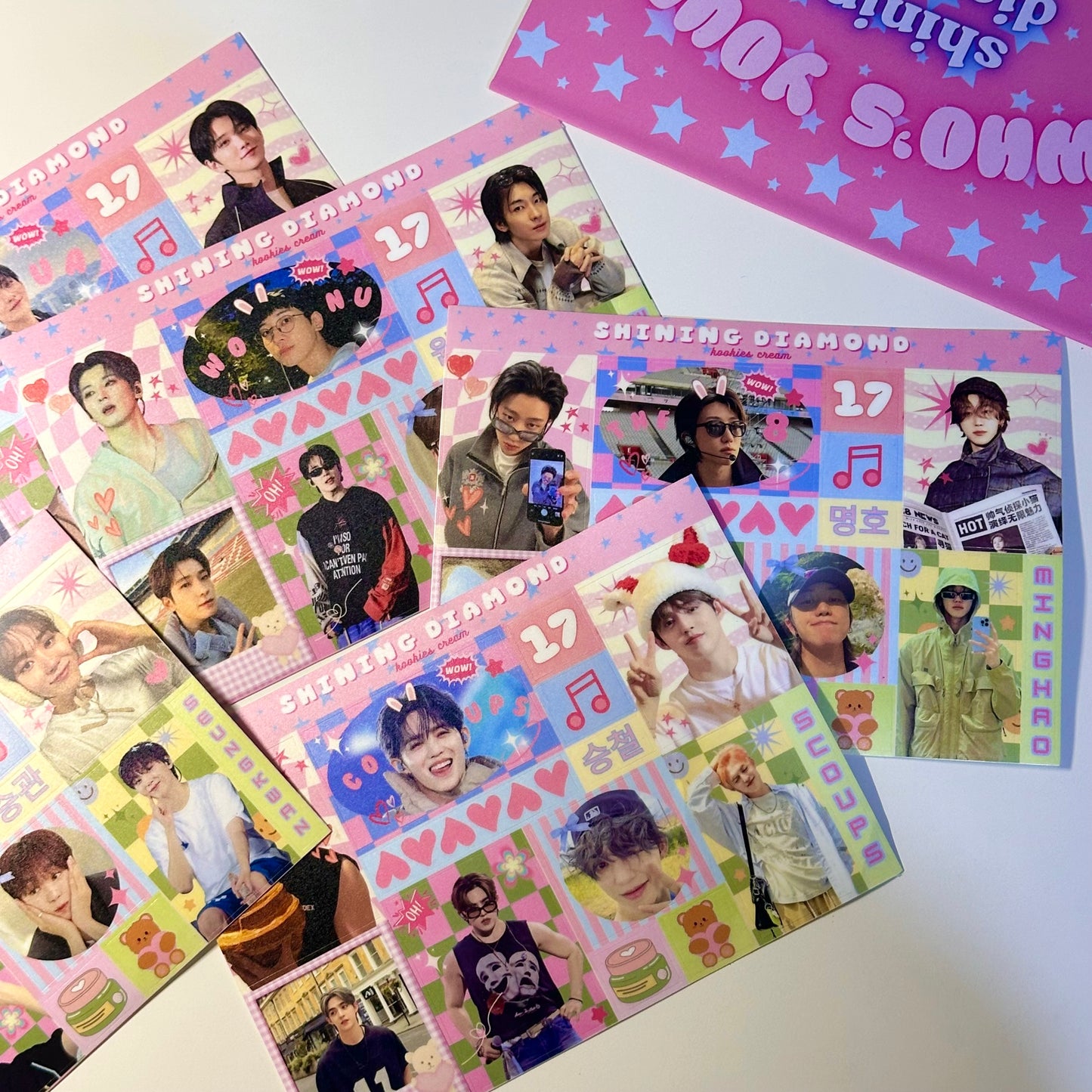 Seventeen Shining Diamond Sticker Sheet | Scratch & Reveal