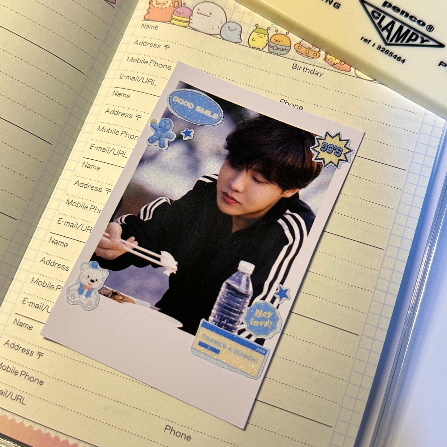 Candy Glitter Sticker Sheet - Kookies Cream