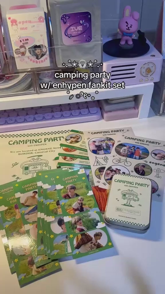 Camping Party with Enhypen FanKit | Enhypen Fankit Set by Kookies Cream